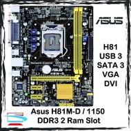 Asus H81M-D  Socket 1150 DDR3 Intel H81 Motherboard 4th Gen Motherboard
