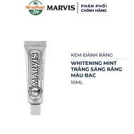[Mini] Kem Đánh Răng Marvis Màu Bạc Làm Trắng Răng 10ml
