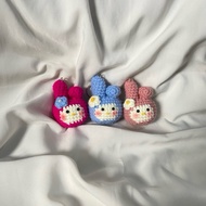 GANTUNGAN •MY MELODY• Crochet Keychain Aesthetic/ Crochet Keychain