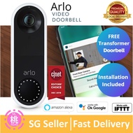 Arlo Video Doorbell Battery (Wire-Free) or Wired ( Transformer Included) Video Doorbell | HD Video Quality, 2-Way Audio