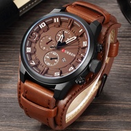 CURREN 2021 Men Fashion Quartz Watches Men's Army Leather Sports Wrist Watch Military Date Male Clock Relogio Masculino