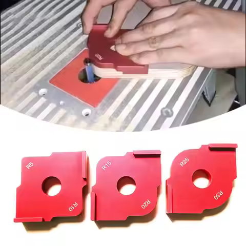 Woodworking Trimming Radius Jig Router Arc Angle Corner Template For Trimming Machine R5 R10 R15 R20