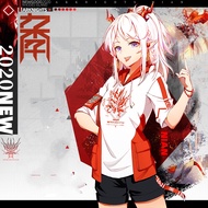 Ins Fashion Summer Trend Anime Arknights Nian Cosplay Costume New Year Set Hoodie Coat Everyday Style T-shirt Halloween