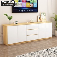 Calami Tv Cabinet Living Room Solid Wood Panel with Drawers Tv Cabinet Console Small Household Large Capacity Drawer Cabinet CA144