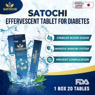 Satochi Effervescent Tablets Diabetic Support Stabilize Blood Sugar 20 tablets