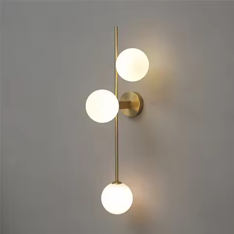Milk White G9 Glass Ball Wall Lamps for Living Room Bedroom Nordic Home Decor Bedside Wall Lamp Hote