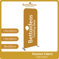 BETTAIDEAS Tension Fabric Tube Stand Exhibition Booth Setup [Customisable Printing]