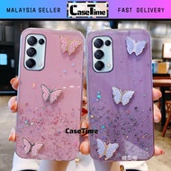 Samsung A03 A32 A33 4G 5G Glitter Butterfly Soft Case Casing Cover Fon Sarung transparent 手机壳