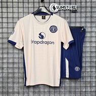 Bộ Áo Đấu CLB 2025 - Quần Áo Bóng Đá Mu Màu Kem Mới Nhất Dành Cho Nam Nữ