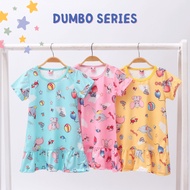 SIBULAT 41 DUMB0 GIRLS' DRESS WITH SMALL PICTURES AGES 1-6 YEARS