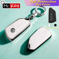 【Mr.Key】Elegant Leather Key Case For VW Volkswagen GTI Golf 8 MK8 Teramont ID.3 ID.4 ID.5 Cupra