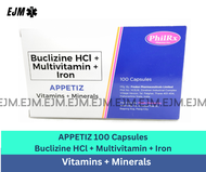 Appetiz Buclizine HCI + Multivitamin + Iron 100 Capsule