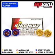 Probolt Baut Cover Step Injakan Kaki Yamaha Vixion Stainless King Nut Thailand Original 1 Set 6 Biji