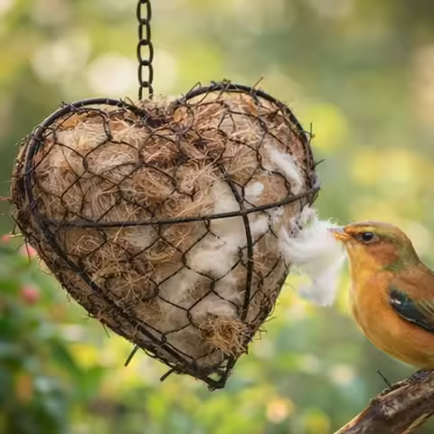 Alpaca Fiber Bird Nesting Material,Wool Nest Starter Hummingbird Houses Nester Winter Shelter Nature