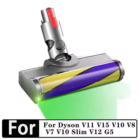 Laser Floor Brush For Dyson V11 V15 V10 V8 V7 V10 Slim V12 G5 Laser Soft Suction Head LED Floor Brus