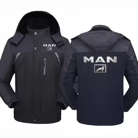 2023 New Truck Man Car Logo printing Winter Jacket Windproof Waterproof Thicken Windbreaker Outdoor 