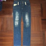 A.T，A/T，AT，Women，Female，Girls，Ladies，Designer，Silver，White，Painted，Blue，Jeans，Denim，Pants，Bottoms，ma