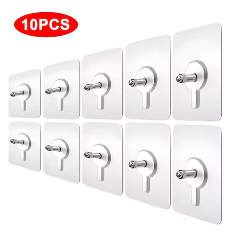 Strong Hook Hanger Transparent Wall Hook For Picture Self Adhesive Door Wall Hanger Hooks Wall Pictu