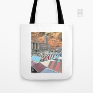 Norwich City Hall and Market Place Canvas Tote Bag