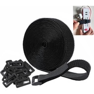 Tali Pengikat Hook and Loop 1-1/2"x16ft dengan 15 Gesper, Panjang Boleh Dipotong Bebas |   Mudah dig