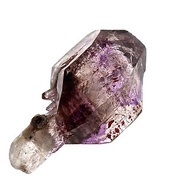 石栽 SHIZAI -權杖紫煙三輪骨幹水晶原礦/超七-含底座