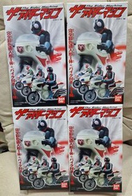 全新食玩幪面超人及電單車(舊一，二號，新一號及V3)共4種