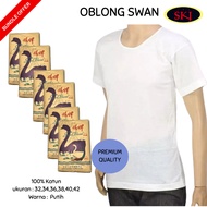 Plain White SWAN Men's T-Shirt SWAN T-Shirt Original Men's T-Shirt - SKJ