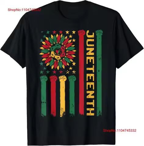 Juneteenth Freedom Day Afro African American June 19th 1865 T Shirt vintage Washed homme Soft Comfor