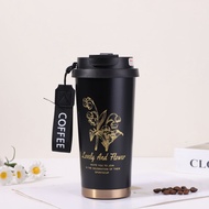 Ly cà phê Lily of the Valley có vẻ ngoài cao cấp cho phụ nữ 304 Ly giữ nhiệt đôi bằng thép không gỉ 