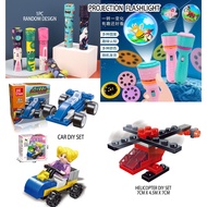 READY STOCK ❤️ Car DIY Lego Box KIDS DOOR GIFT PACK party goodies bag kindergarten gift pack Kaleidoscope