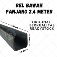 Ada Rel bawah pintu besi rel henderson pintu lipat sliding - 2,4 Meter