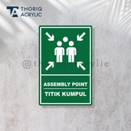 Acrylic Sign for Gathering Point | Acrylic Assembly Point Collect