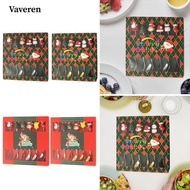 [Predolo3] Christmas Spoons Forks Set Cake Fruit Forks Xmas Gift Stainless Steel for