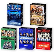 HOMRAA 5 Pek/150 Keping Kad Lomo Kad Foto Kpop Kad Ucapan dengan Poskad untuk Ateez