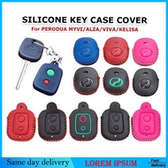 Perodua Myvi 2012 Alza 2014 Viva Kelisa Kancil Kenari Leather Car Key Case Cover Accessories