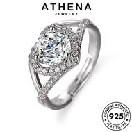 cincin perak hati hollow perhiasan athena asli wanita berlian925