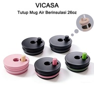 VICASA 26oz Large Capacity Insulated Mug with Leak-Proof Lid and Straw