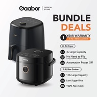 Gaabor Flash Deal Bundle 5L Rice CookerRC18T-Online Version and 4L Air Fryer AF40M-BK03A