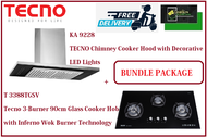 TECNO HOOD AND HOB BUNDLE PACKAGE FOR ( KA 9228 &amp; T 3388TGSV ) / FREE EXPRESS DELIVERY