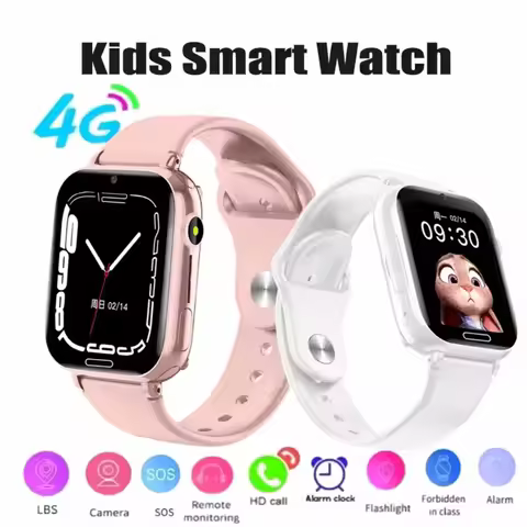 4G Kids Smart Watch SOS GPS Location Tracker Smart Watch for kids Sim Card Video Call Camera Waterpr