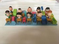 二手桌上小擺飾 櫻桃小丸子 與同學 公仔 景品 7-11 好學文具社
