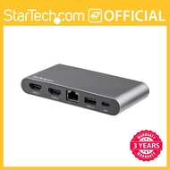 StarTech USB C Dock - 4K Dual Monitor HDMI Display - Mini Laptop Docking Station