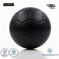 Sewn Leather Balls BlackPOLOS – Various Sizes (Futsal & Football) Bola Sepak Bola Futsal