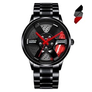 SHIFT TE37 ORIGINAL Jam Tangan Lelaki Sport Rim Men Watch Hub Real 3D Custom Mold Wheel Watch Design Wrist Watch