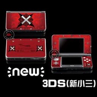 【新小3 怪物獵人X紅】NEW 3DS痛機貼紙 限定3ds彩貼動漫痛貼配件
