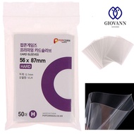 GIOVANNI Korea Card Sleeves, Acid Free Cpp Clear Photo Card Sleeve, Holographic Protector Wear-resis