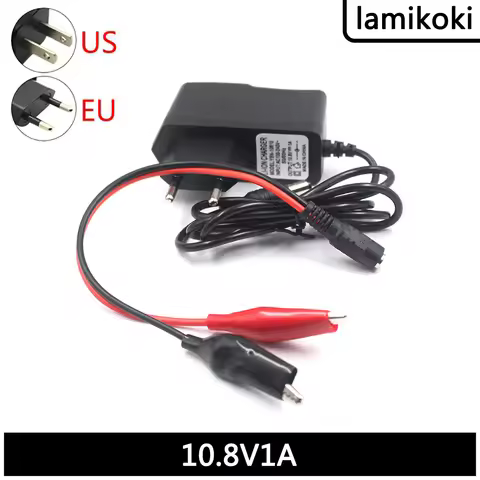 10.8V 1A Li-ion Battery Charger For Power Tool Battery 10.8V Max Whit Crocodile Battery Clip