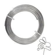 14 Gauge Aluminum Craft Wire,66 Ft Silver Metal Wire for Jewelry and DIY Projects,Bendable Metal Wir