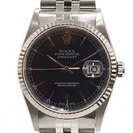 勞力士 Datejust 16264 P 序號（2000 年款），黑色錶盤，自動上鍊。