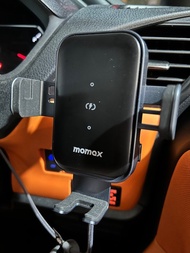 Momax無線快充車載手提電話支架 連充電線